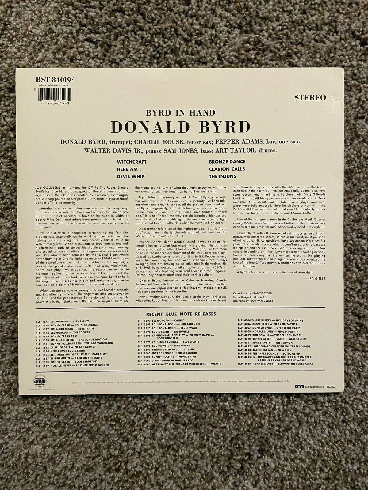 popsike.com - DMM- Donald Byrd - Byrd in Hand - Vinyl LP Record