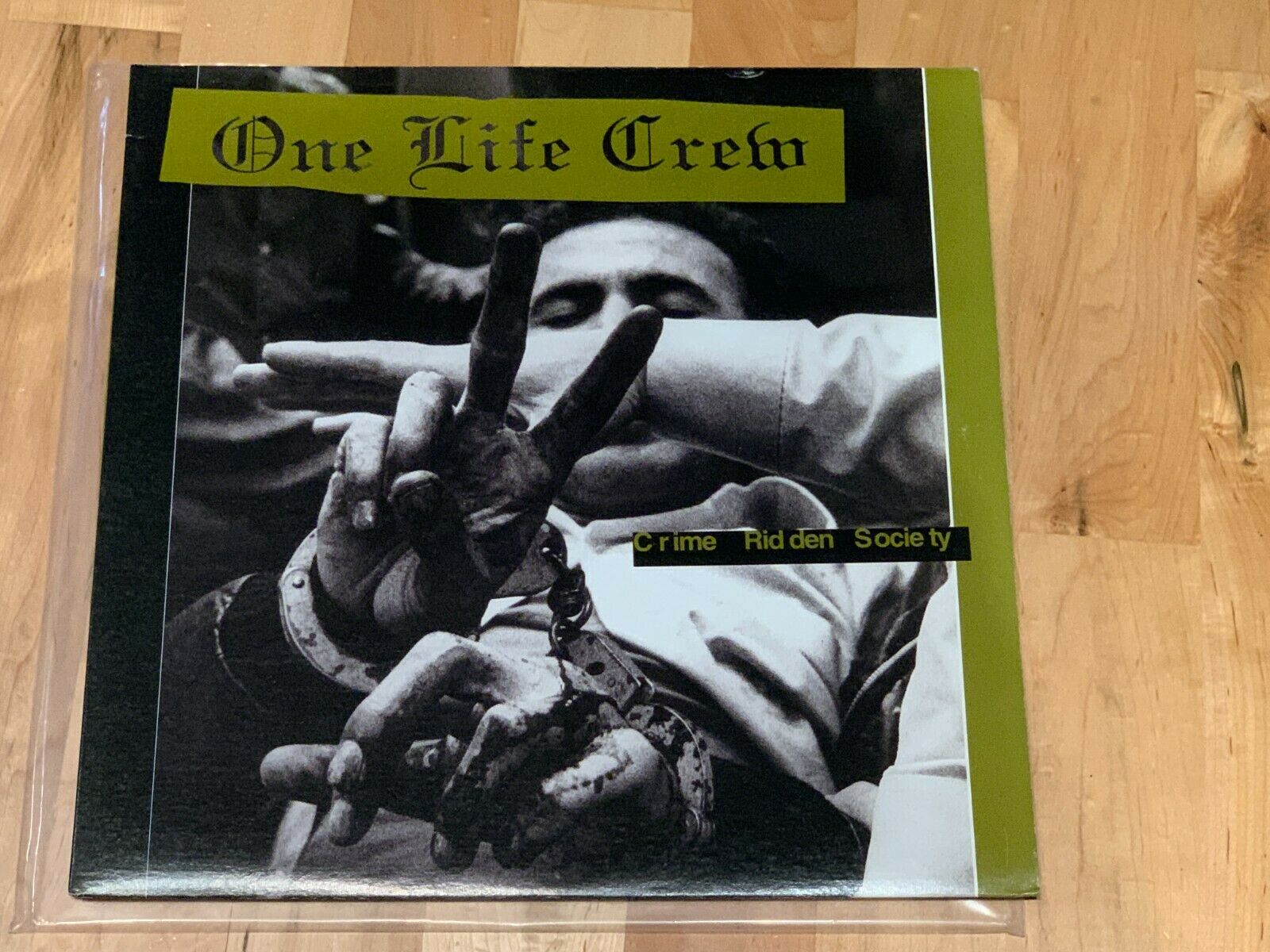 popsike.com - One Life Crew Crime Ridden Society LP Mint Green 