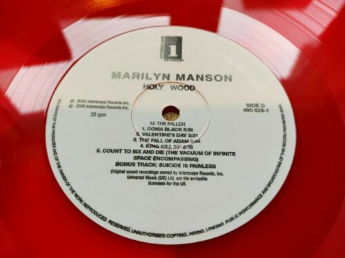 popsike.com - Marilyn Manson HollyWood Double Red Vinyl, LP album 