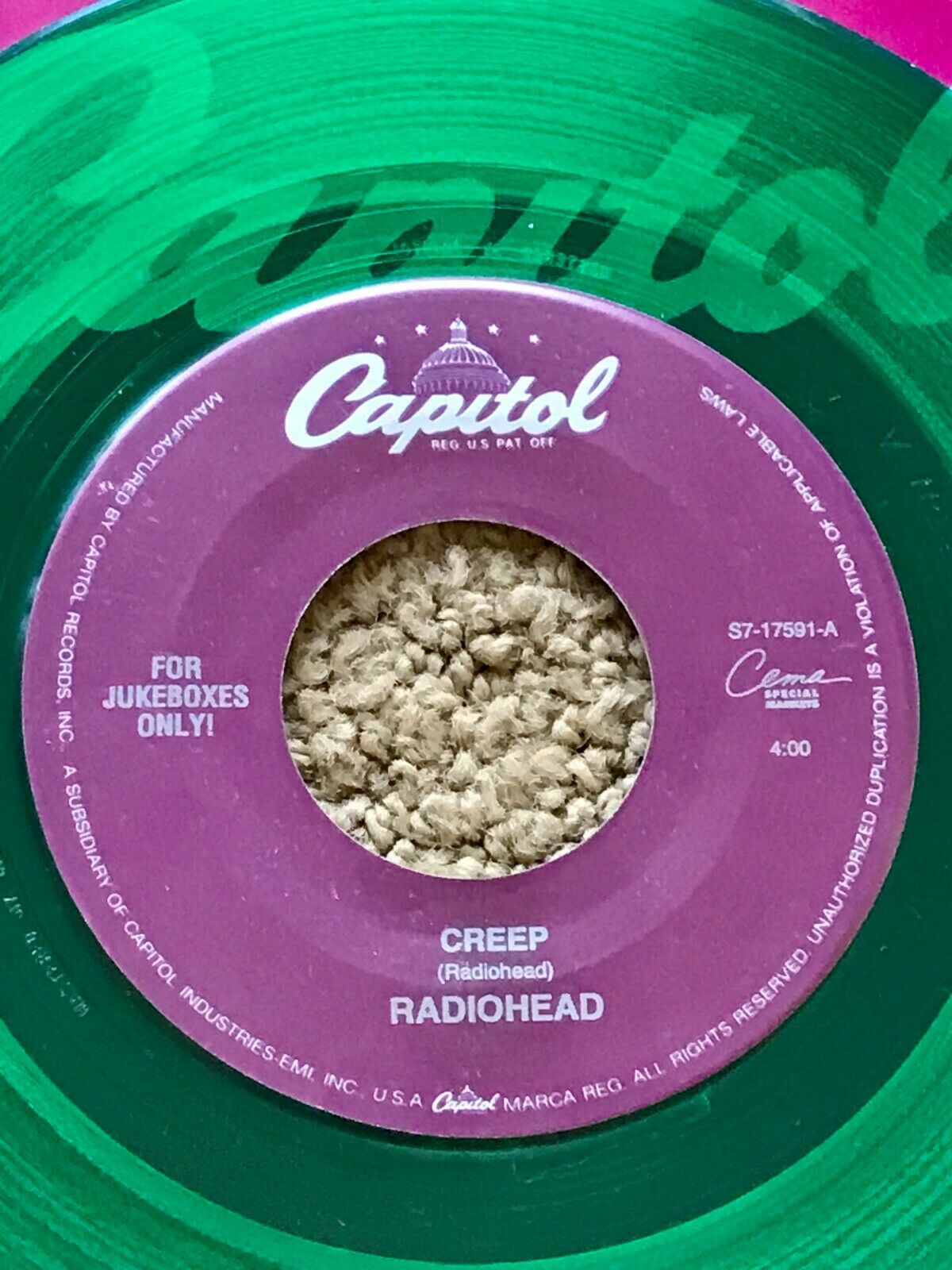 Radiohead - Creep b/w Anyone Can Play Guitar (Green Vinyl) – Orbit Records