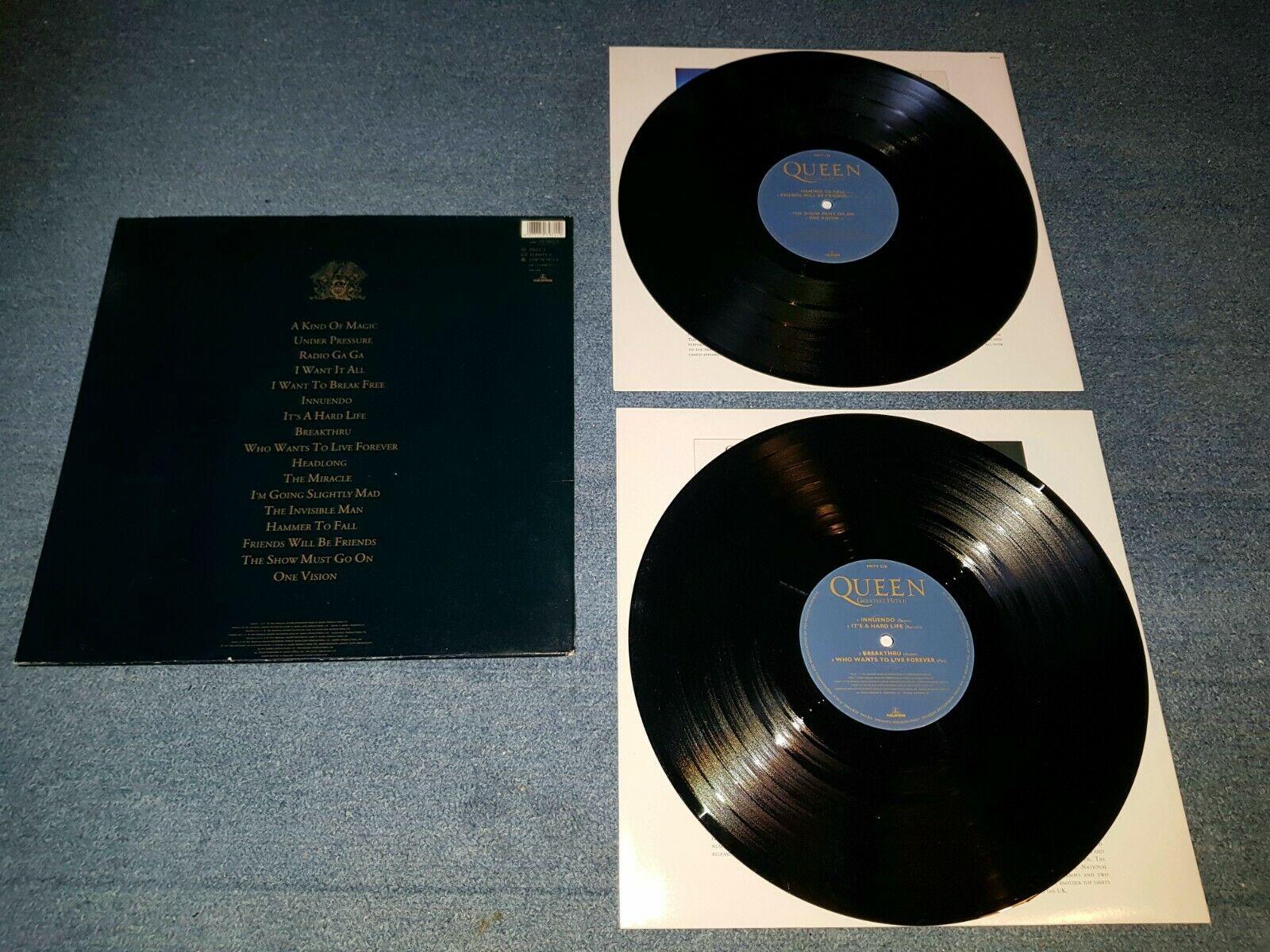 popsike.com - Queen - Greatest Hits II EX LP Townhouse DMM Clean