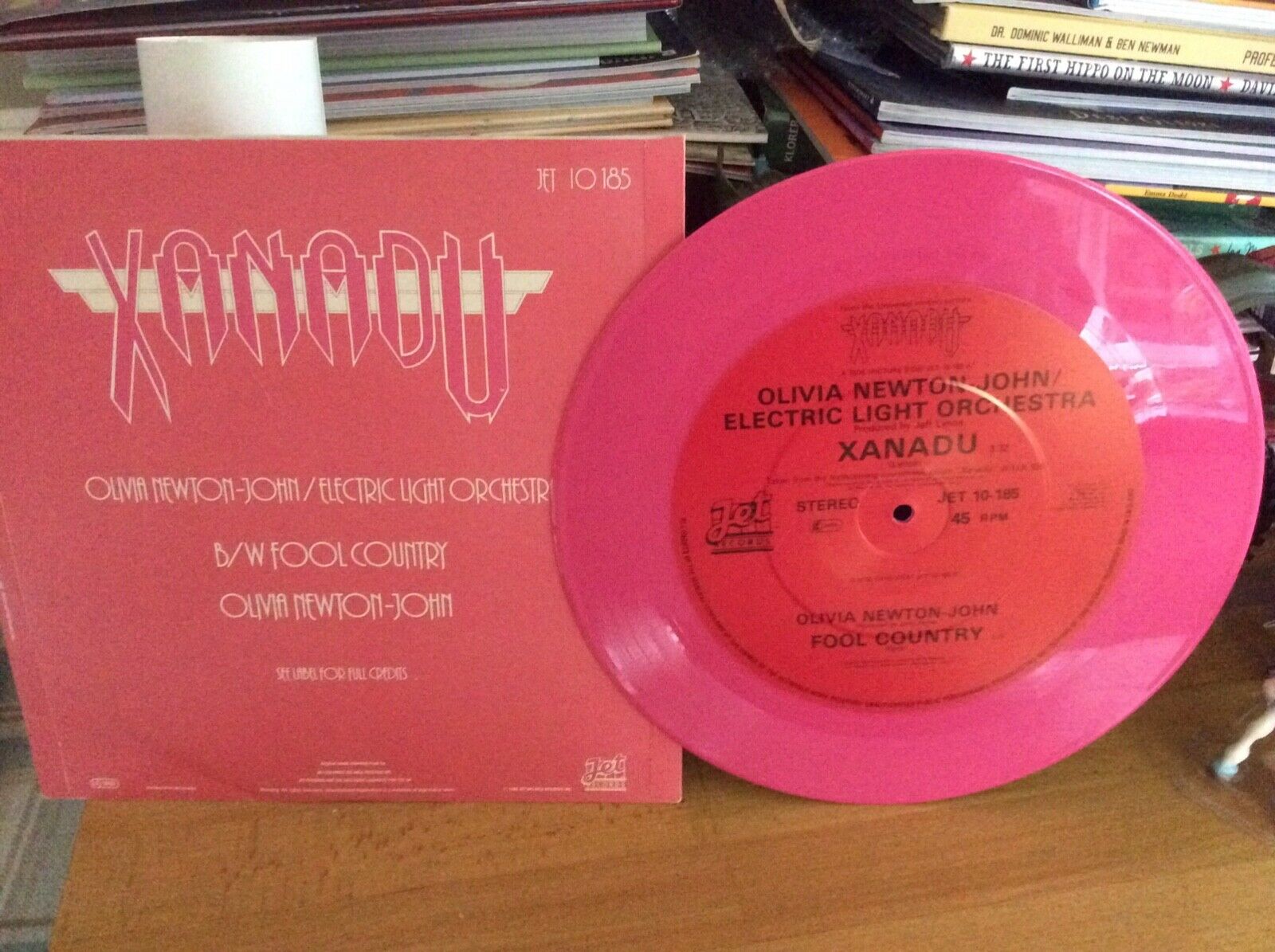 Pic 1 Xanadu Olivia Newton John and ELO Pink vinyl picture disc original never played