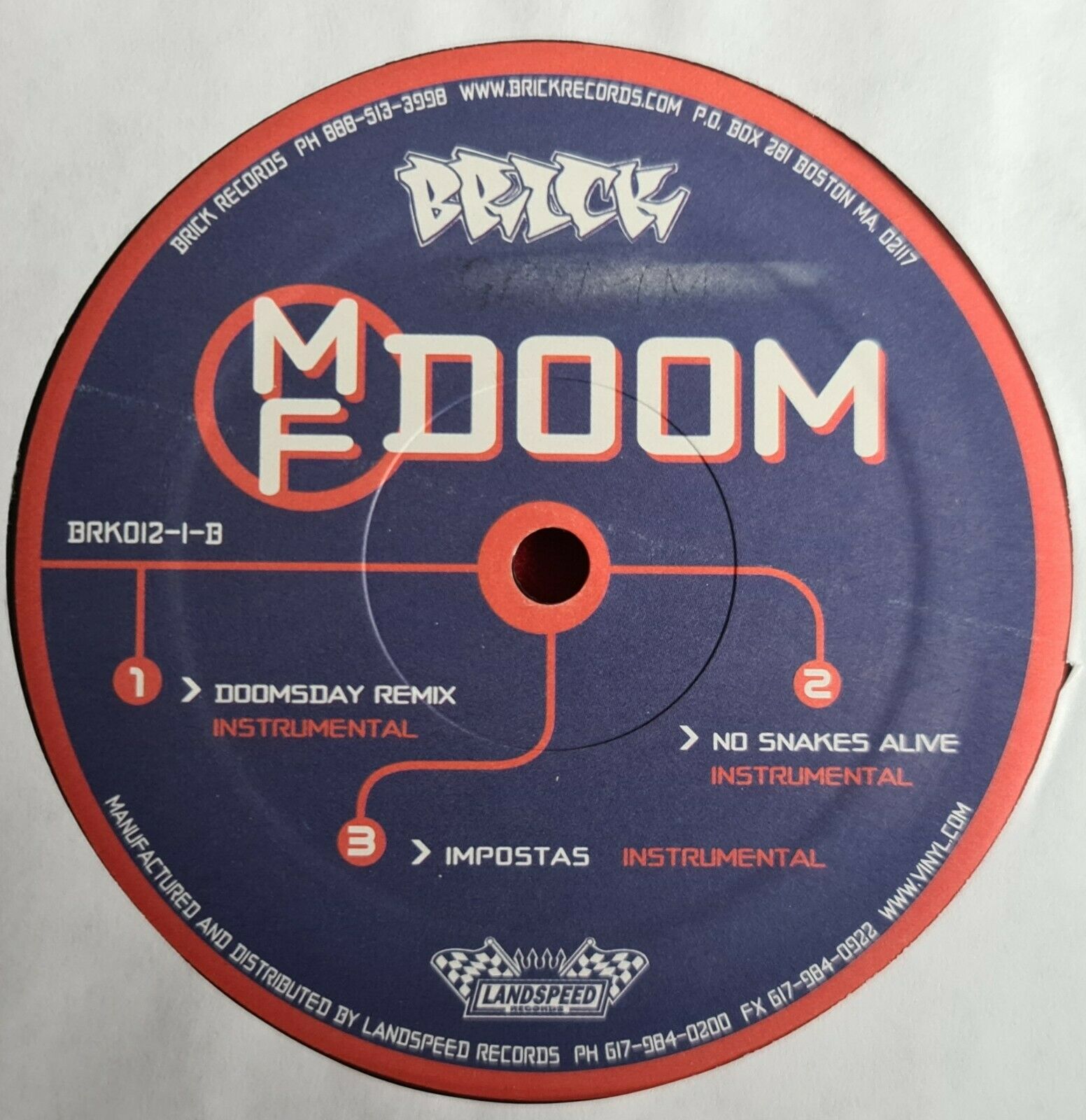 popsike.com - MF Doom / MF Grimm MF Brick Records ?BRK012 EP 2XLP 