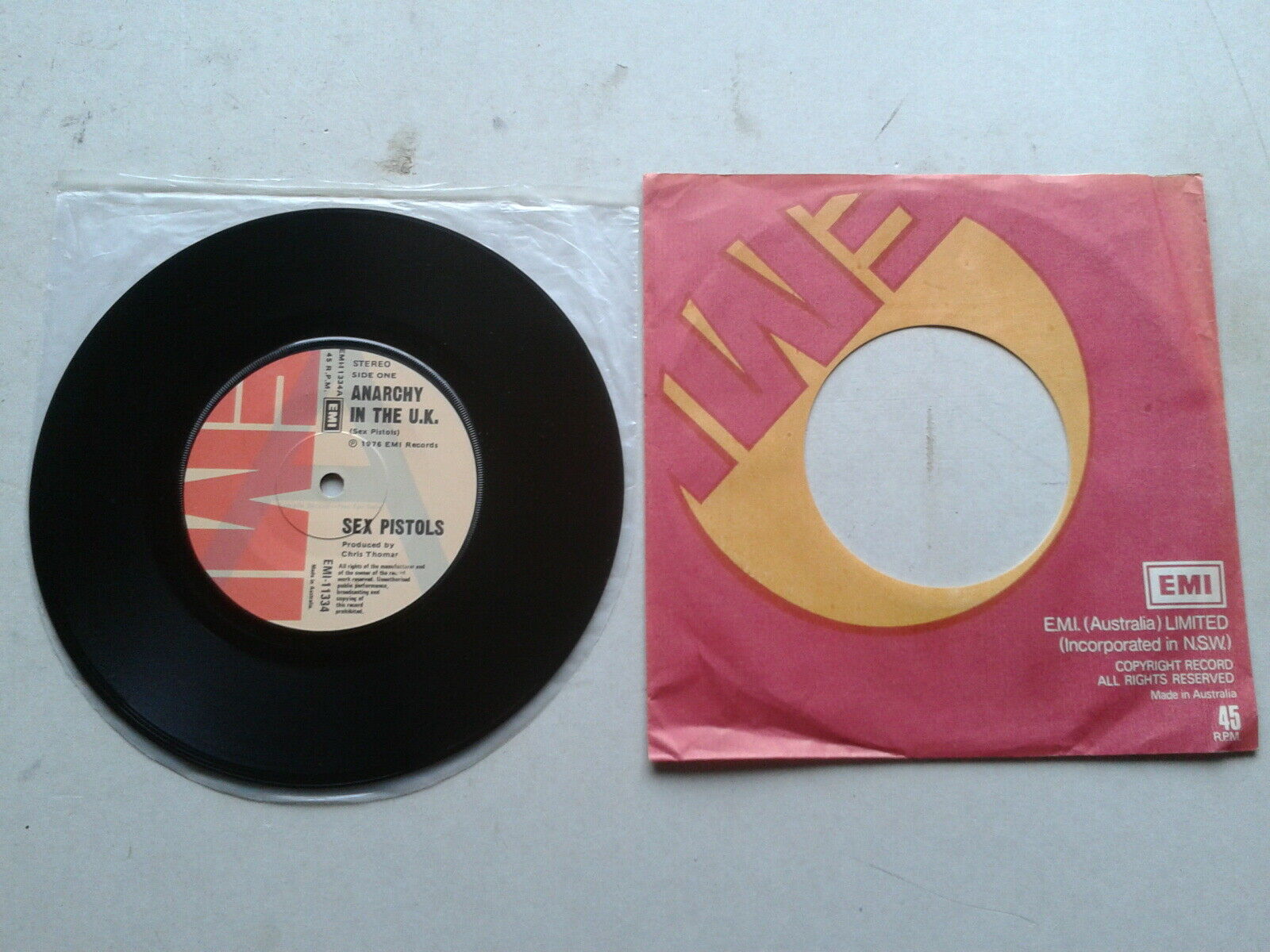 popsike.com - Sex Pistols, Anarchy In The UK. EMI 7”Single Australia (A)  Label PROMO Only 1976 - auction details