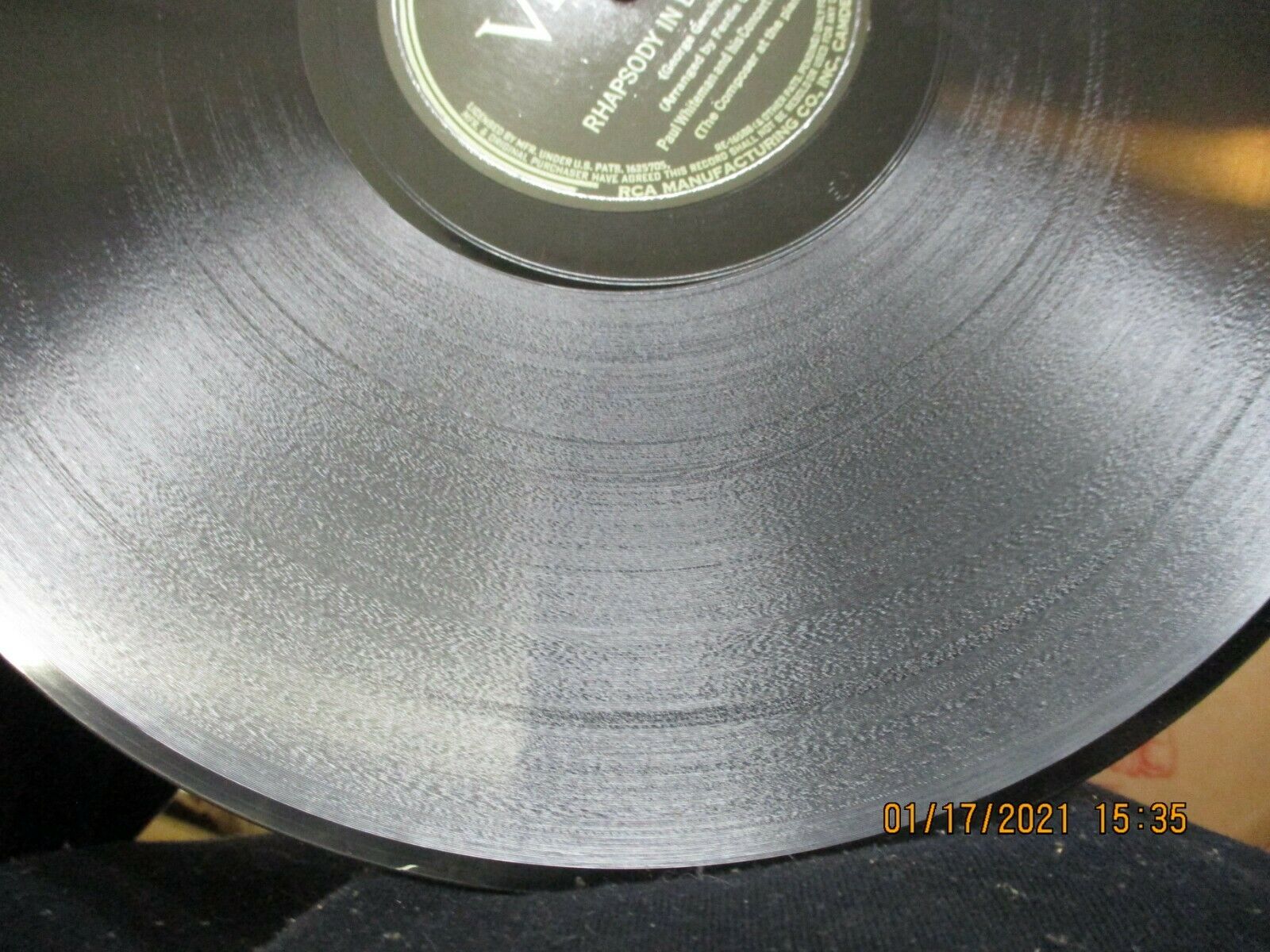 Pic 1 George Gershwin - VICTOR 35822 - Rhapsody In Blue - Paul Whiteman Orch. VG+ EX