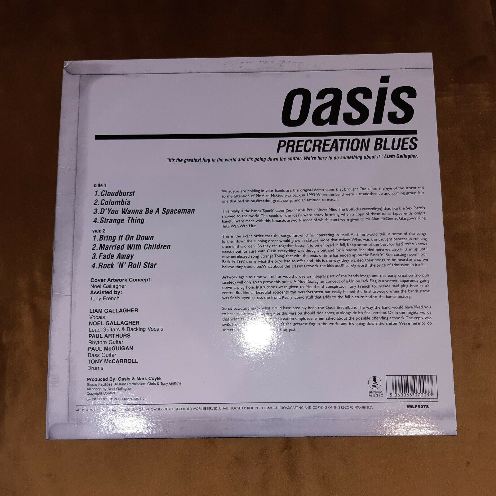 Oasis/ Precreation Blues-