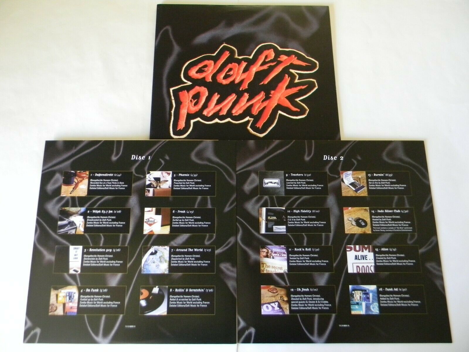 popsike.com - Daft Punk Vinyl Set X4 Homework LP Embossed Da Funk 