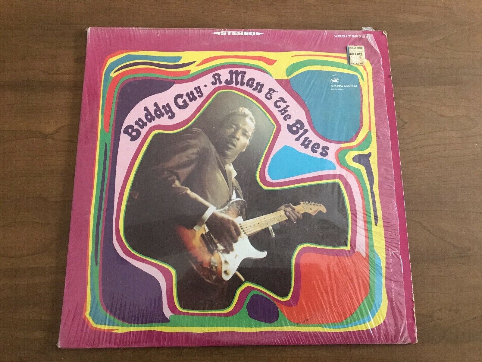 Pic 1 BUDDY GUY A MAN AND THE BLUES VANGUARD 1968 PRESSING SHRINK EXCELLENT