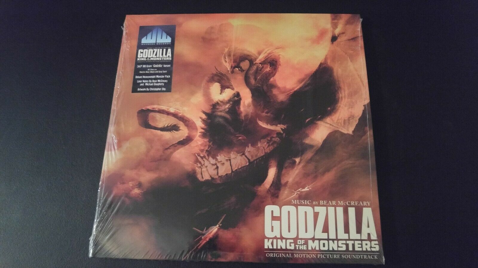 popsike.com - Sealed GODZILLA King of the Monsters Waxwork 3 LP Vinyl  McCreary Gdz Variant OST - auction details