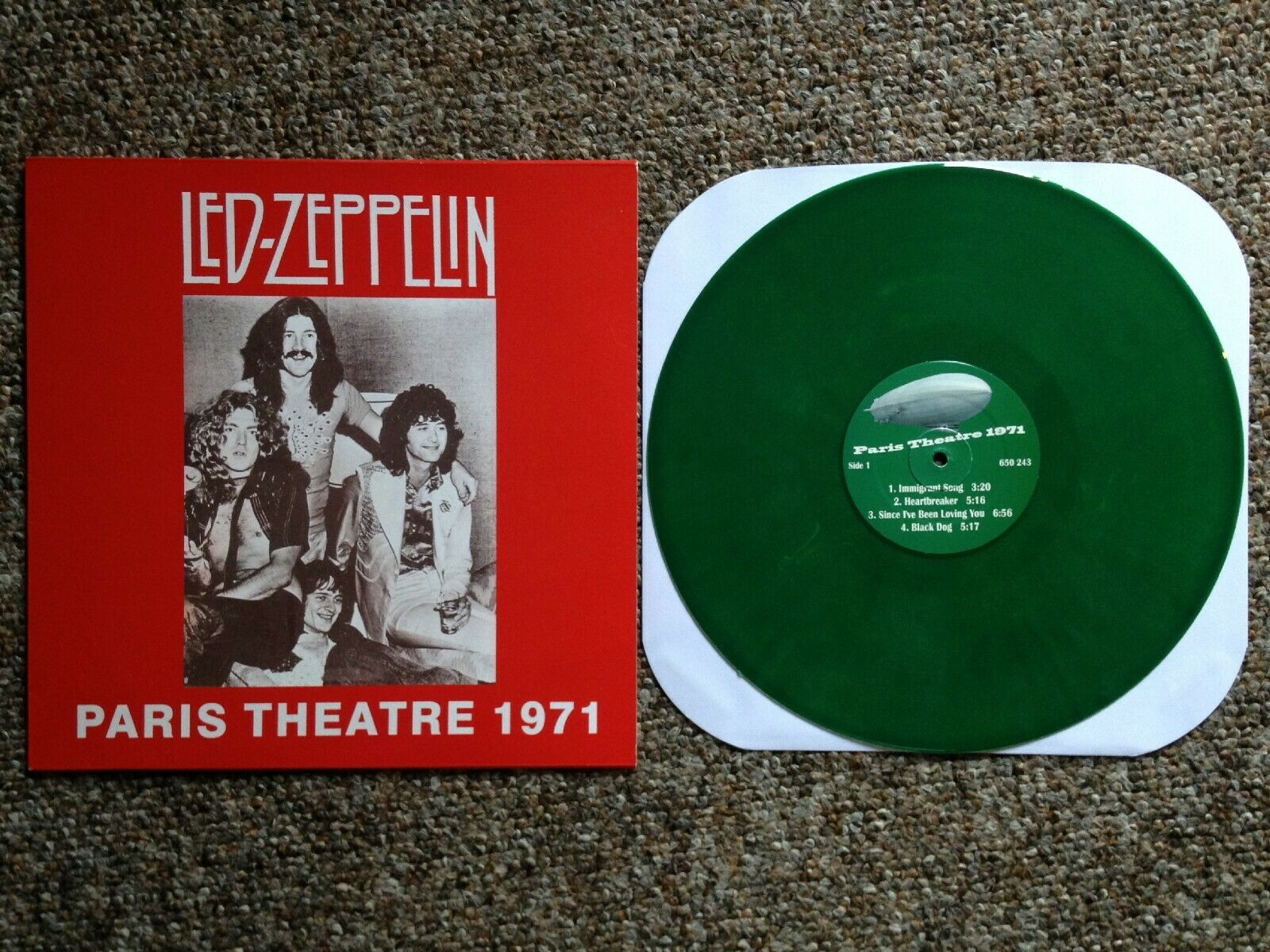 popsike.com - LED ZEPPELIN LIVE AT PARIS THEATRE 1971 RARE GREEN