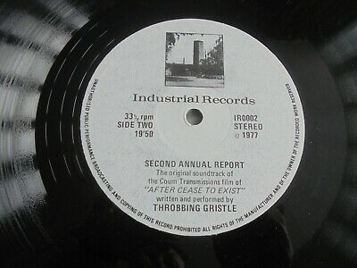 Pic 3 Throbbing Gristle - Second Annual Report 1977 UK LP INDUSTRIAL 1st w/STICKERED
