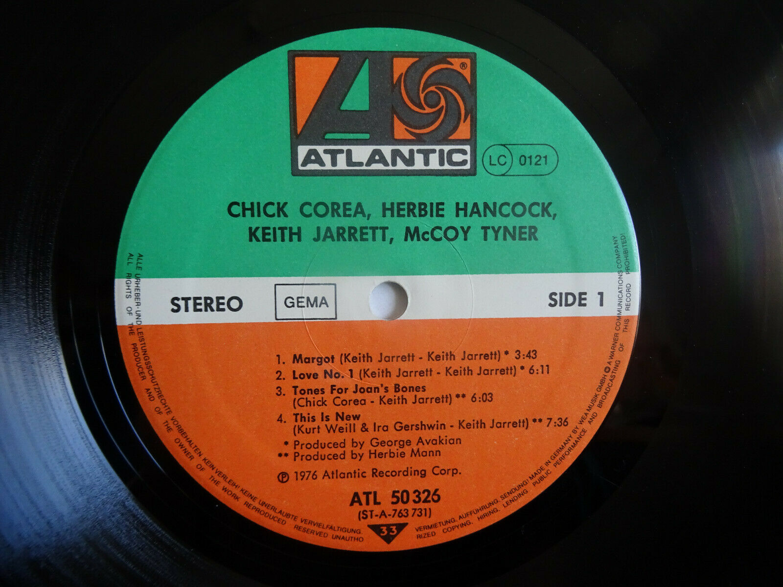 Pic 3 Chick Corea, Herbie Hancock, Keith Jarrett, Mc Tyner, LP, Piano, 1976, vg++