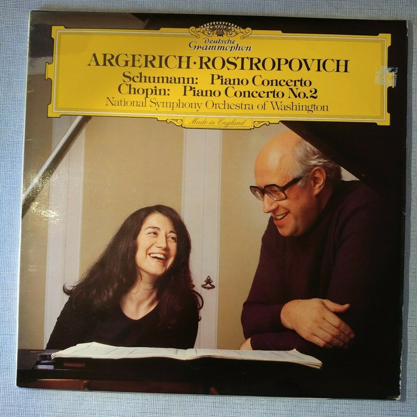 Schumann, Chopin ARGERICH Piano Concs, ROSTROPOVICH DGG 2531 042