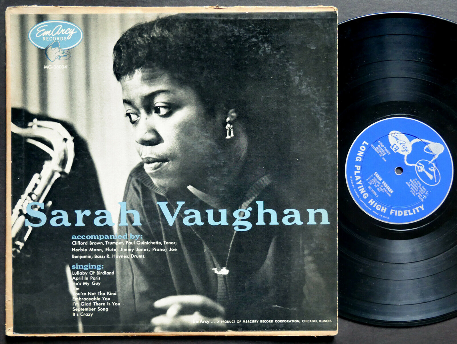 popsike.com - SARAH VAUGHAN CLIFFORD BROWN LP EMARCY MG-36004 US