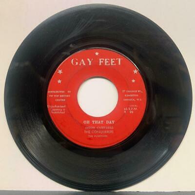 Conquerers "On That Day" / "Won't You Come Home" Gay Feet 45rpm 7"
