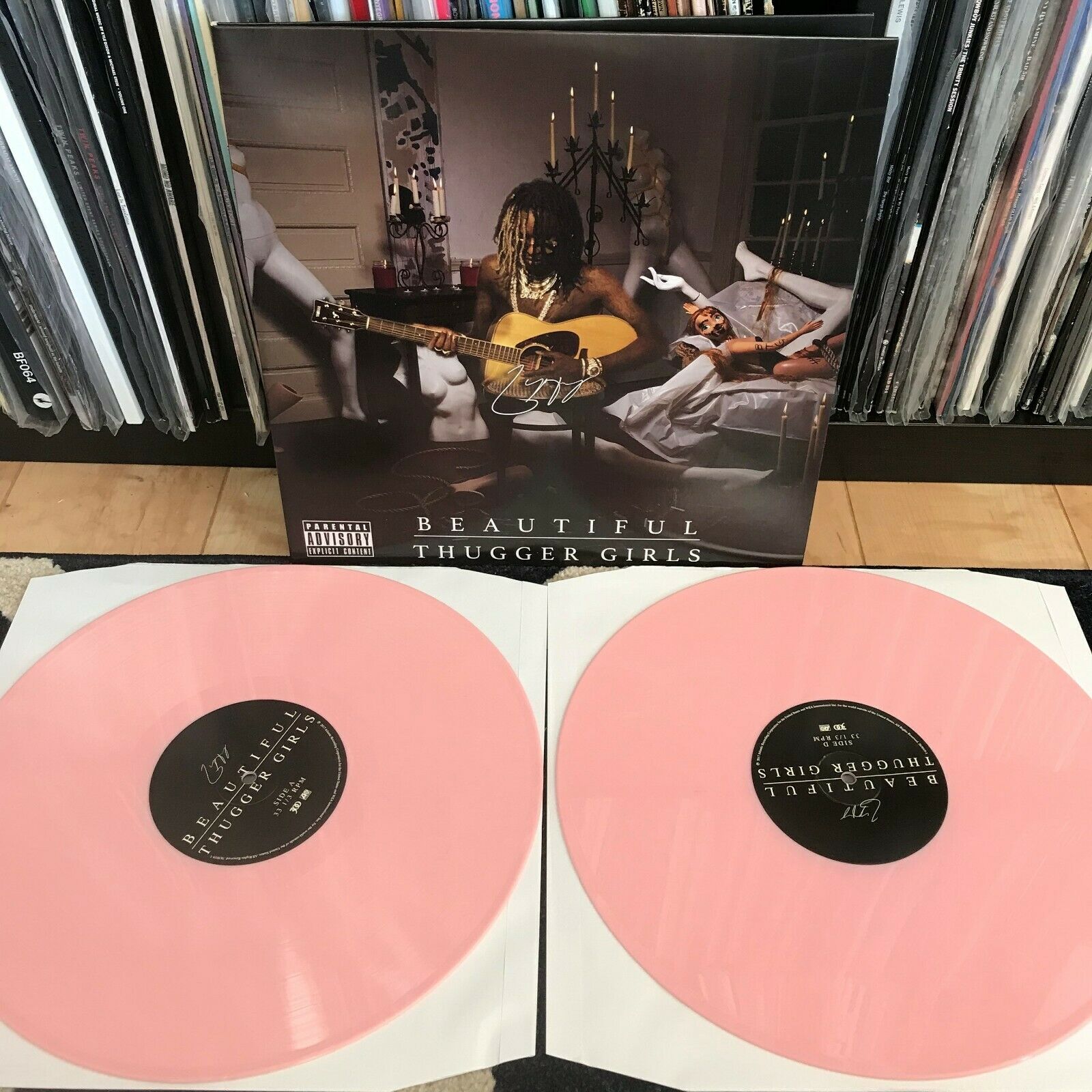 popsike.com - Young Thug ?– Beautiful Thugger Girls 2-LP Pink & Etched  Vinyl Me Please VMP - auction details