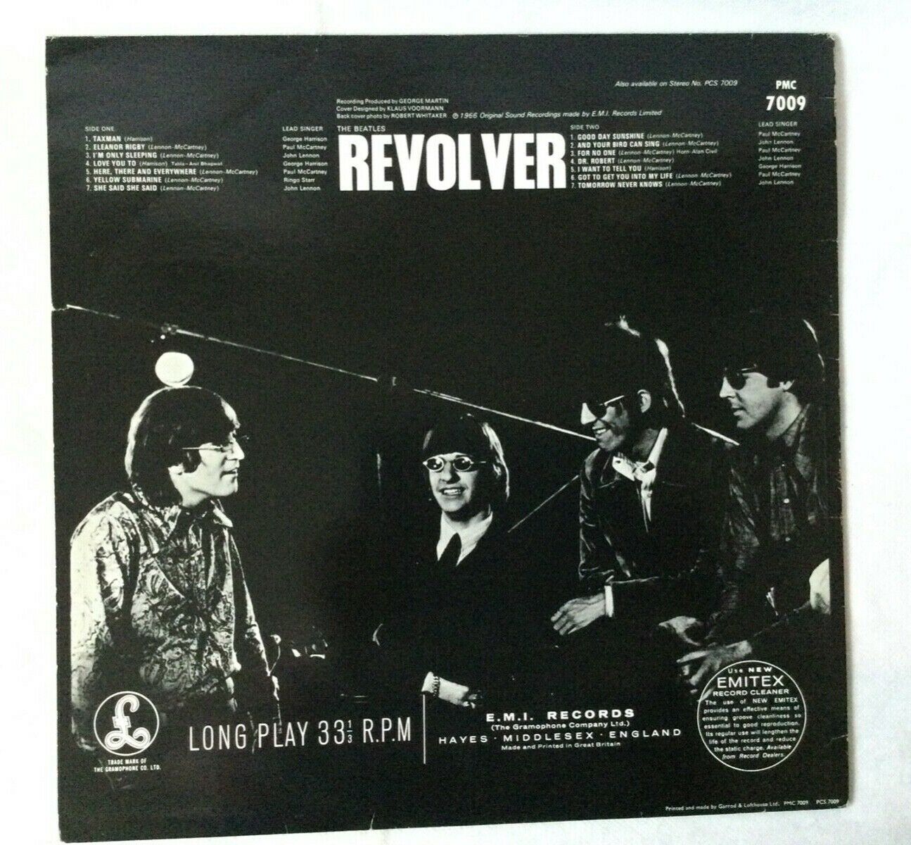 Pic 1 The Beatles Revolver Mono rare UK 1981 release yellow black label ex condition.