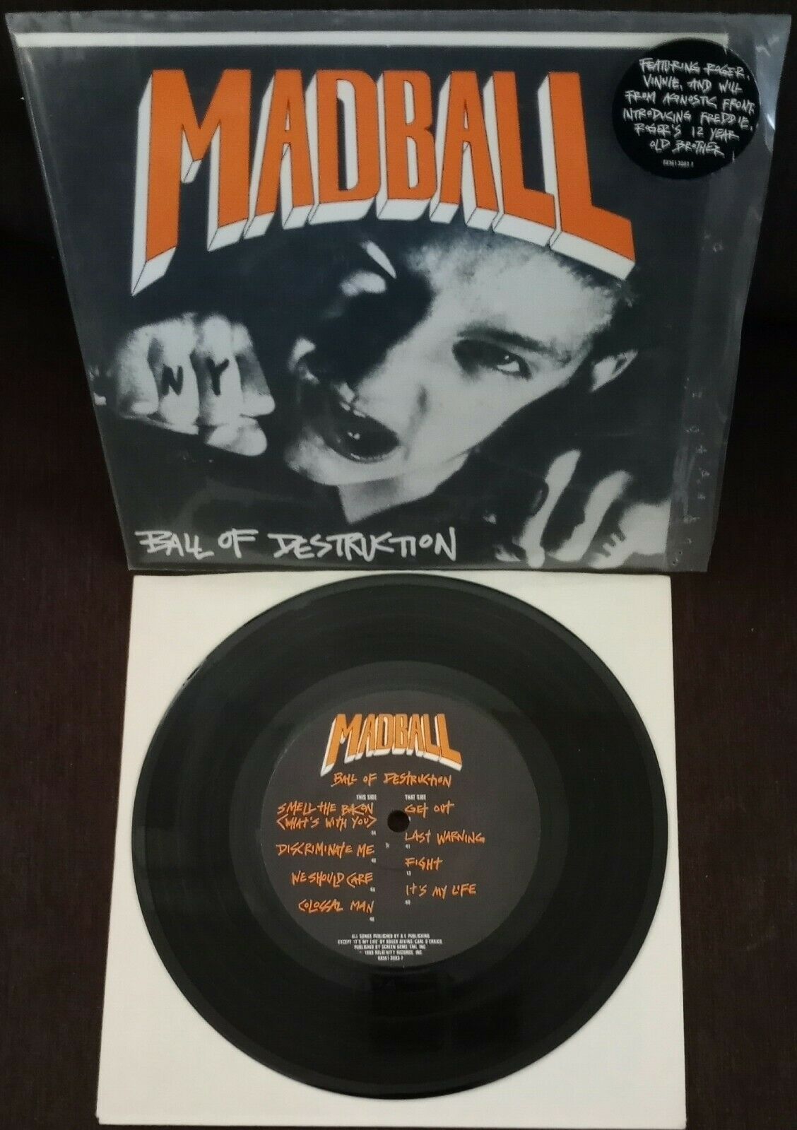 MADBALL - Ball Of Destruction (US オリジナル 7+Stickered PS)-