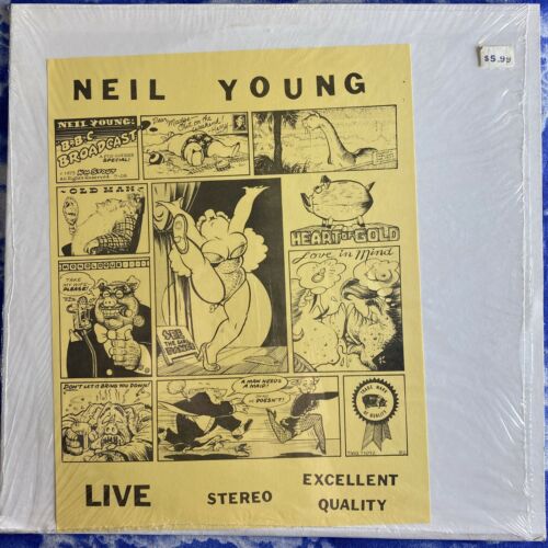 Neil Young – B.B.C. Broadcast : Rare 1976 Live Bootleg Vinyl LP TMOQ EX