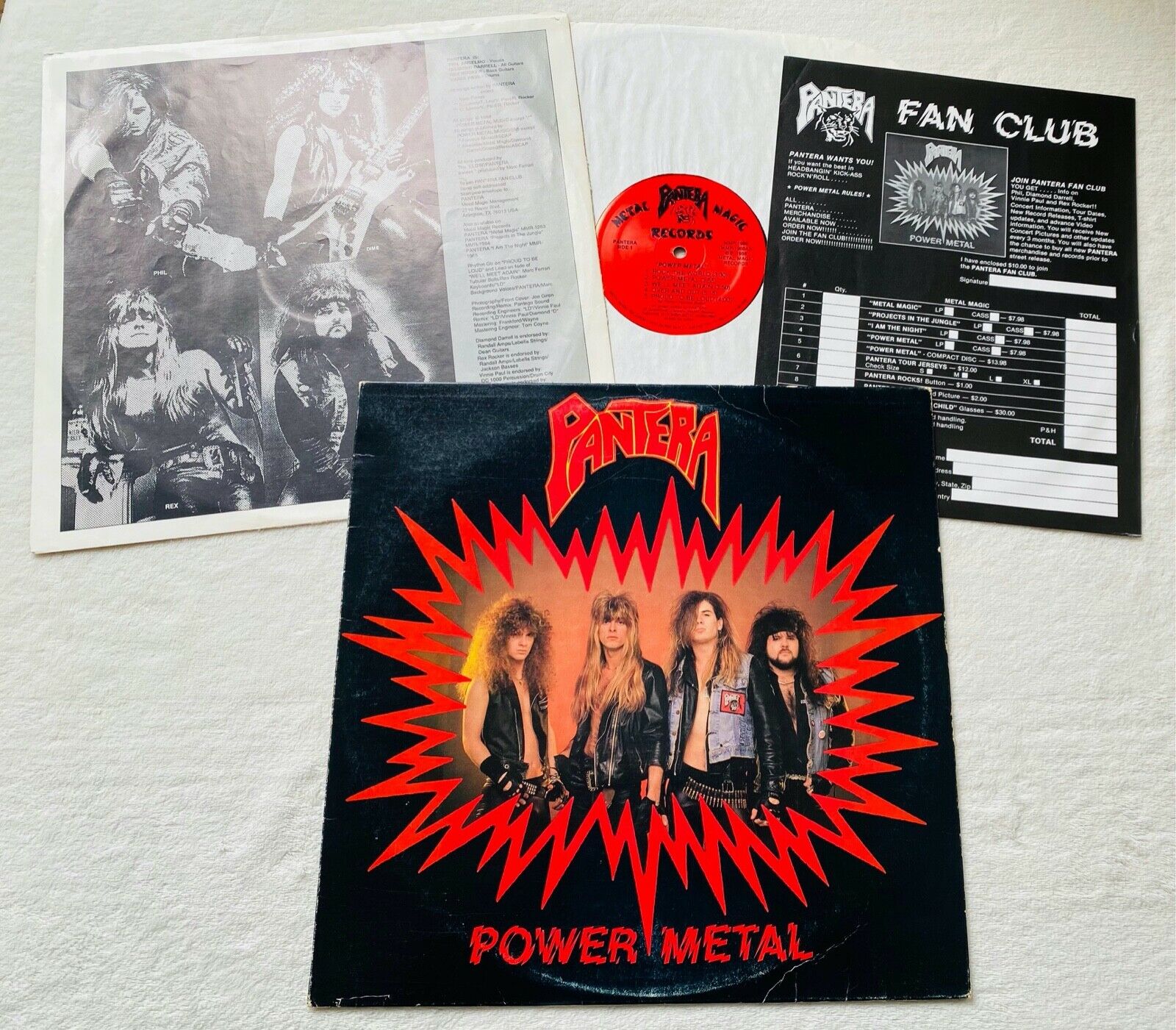 popsike.com - PANTERA . Power Metal LP 1.Press 1988 Megadeth