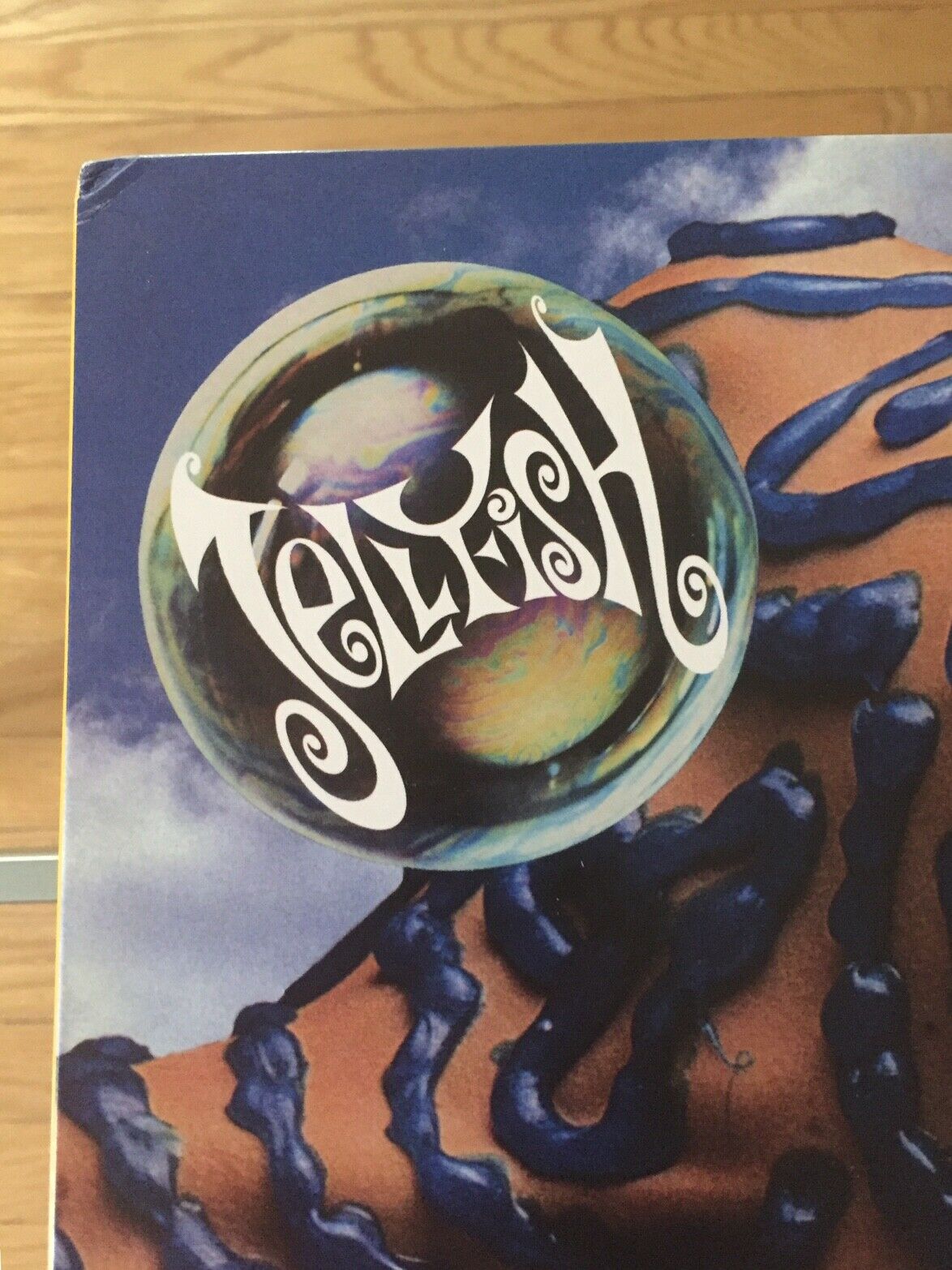 popsike.com - JELLYFISH BELLYBUTTON BLUE VINYL LP RARE OOP 180G