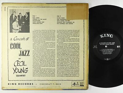 Pic 1 Cecil Young Quartet - A Concert Of Cool Jazz LP - King 395-505 No Crown Mono DG