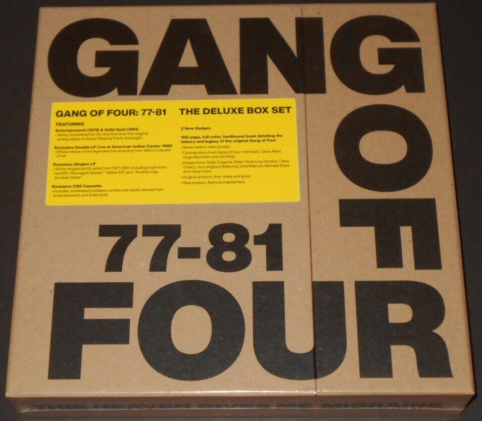 popsike.com - GANG OF FOUR 77-81 USA 5-LP + CASSETTE + BOOK BOX