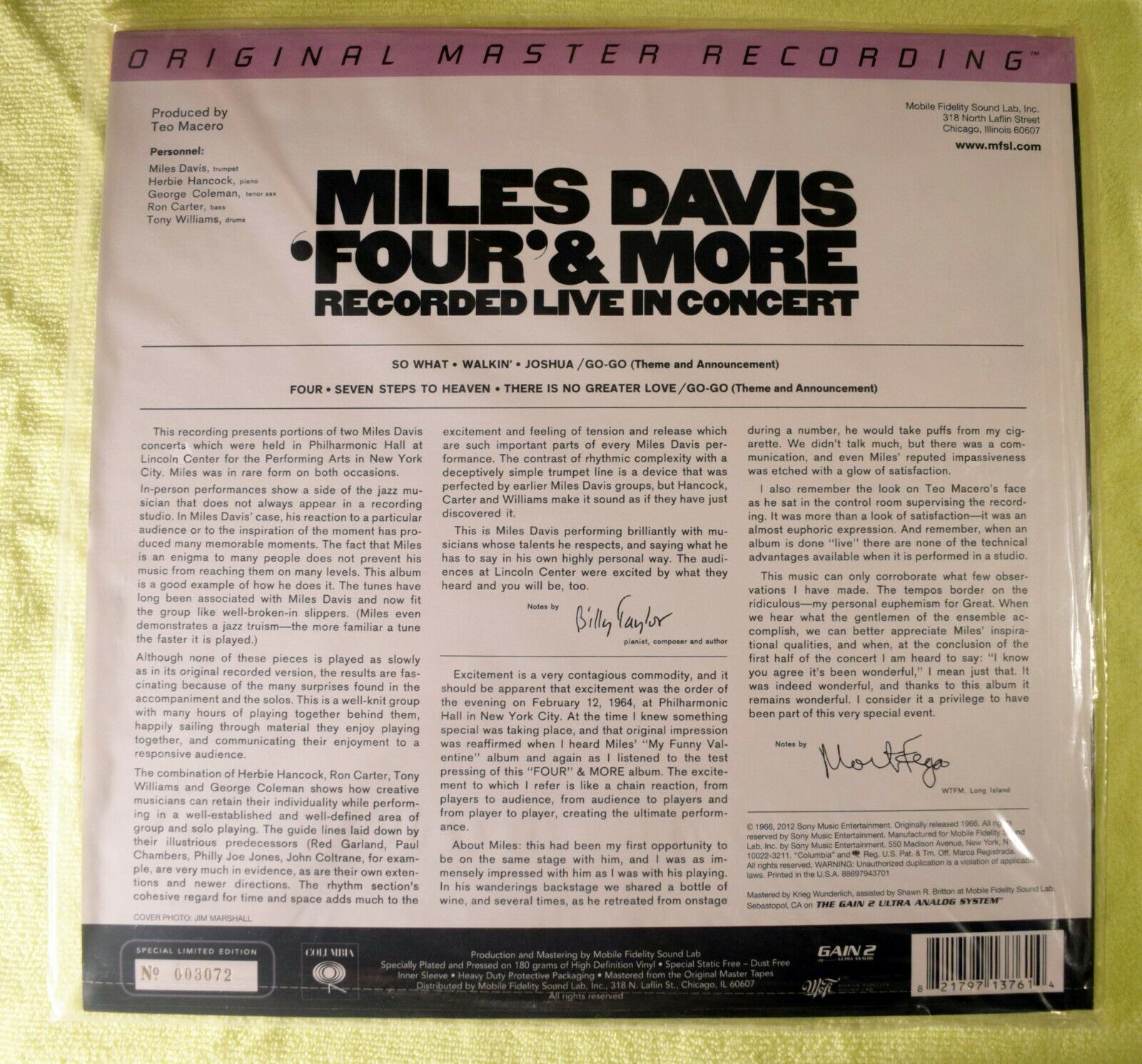 Pic 1 Miles Davis-Four & More LP (Sealed ) Mobile Fidelity (MoFi)  (MFSL 1-376) (2013)