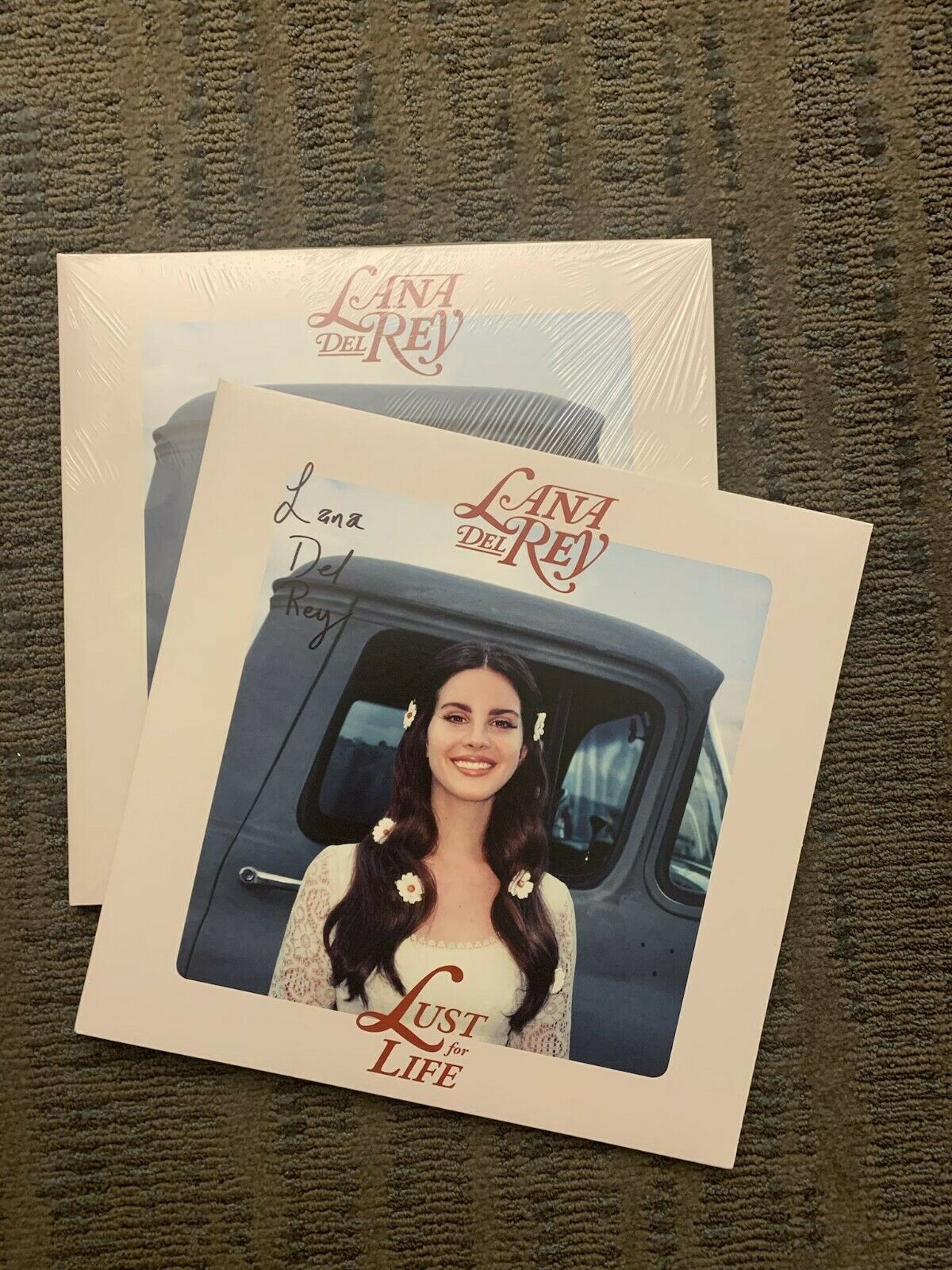 popsike.com - SIGNED Lana Del Rey Lust For Life Coke Bottle Clear 