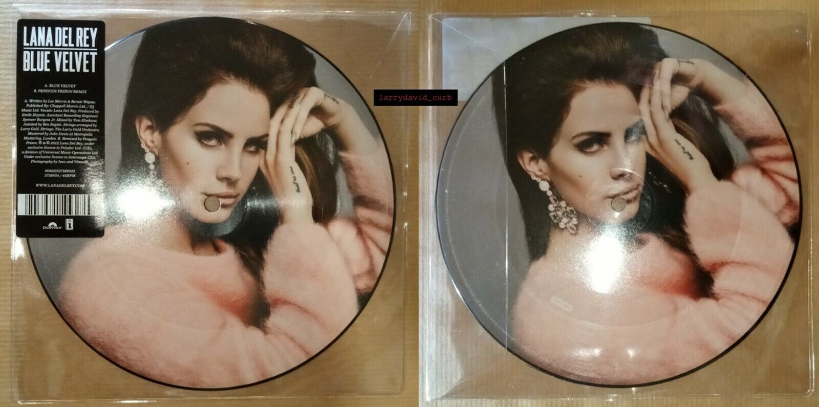 Lana Del Rey Blue Velvet single vinyl record picture disk