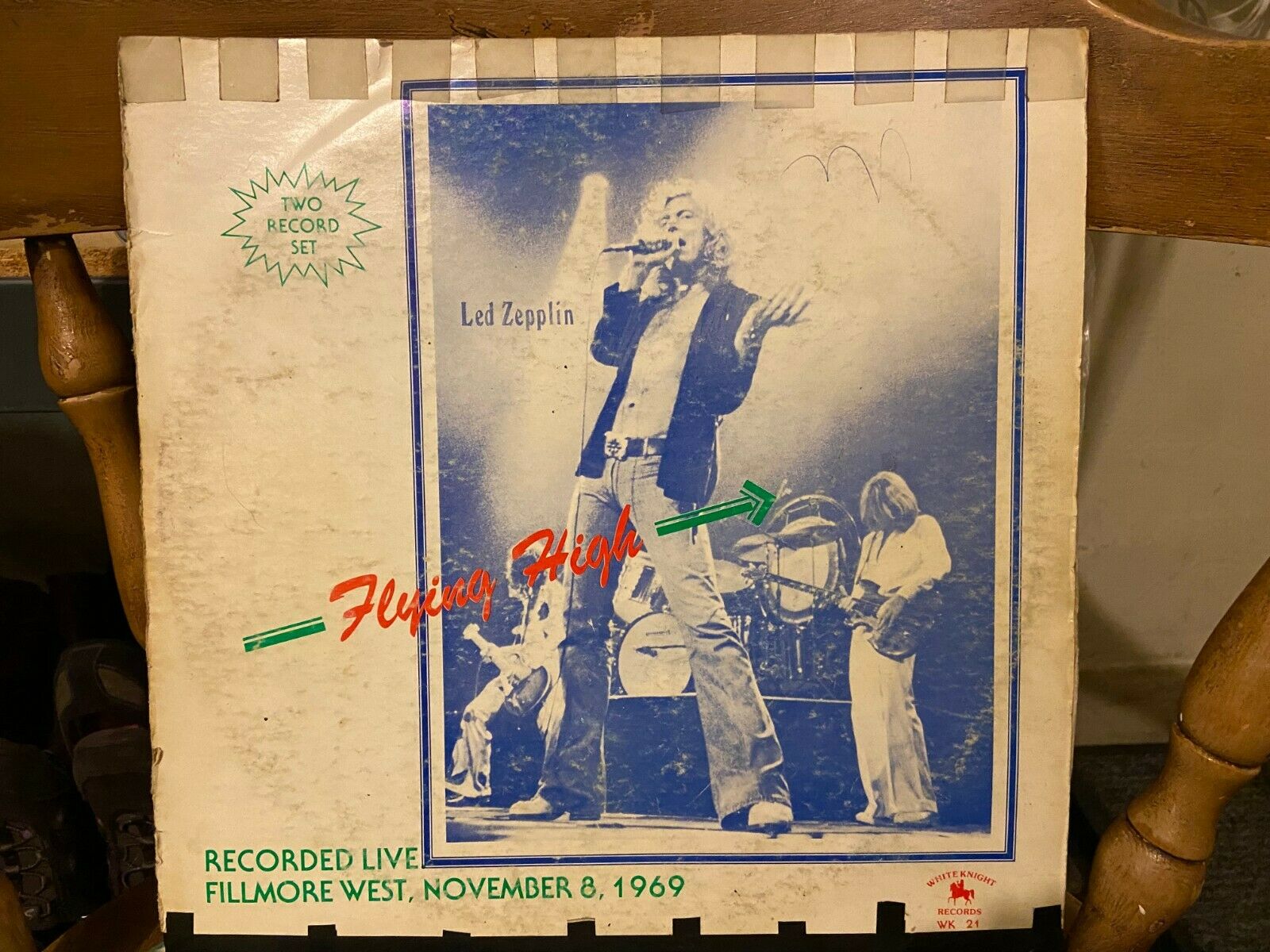 popsike.com - LED ZEPPELIN FLYING HIGH Recorded Live Fillmore West 1969  Double LP WK 21. A-1 - auction details