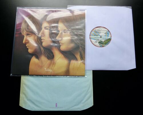 popsike.com - EMERSON LAKE & PALMER Trilogy 1972 UK ISLAND 1st PRESS w/  BLUE INNER SLEEVE - auction details