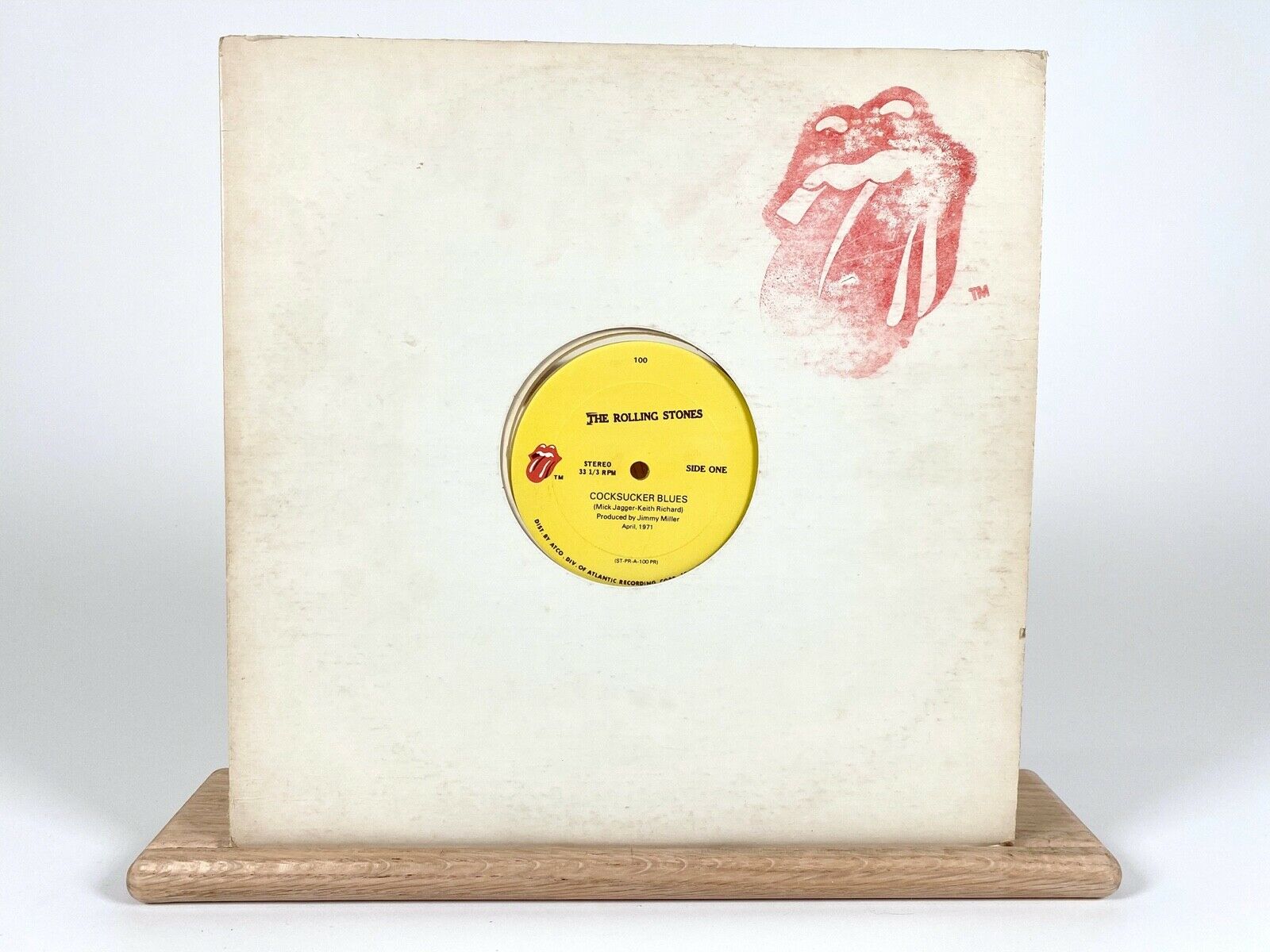 The Rolling Stones Cocksucker Blues Brown Sugar 12” Single Clear Vinyl Rare 