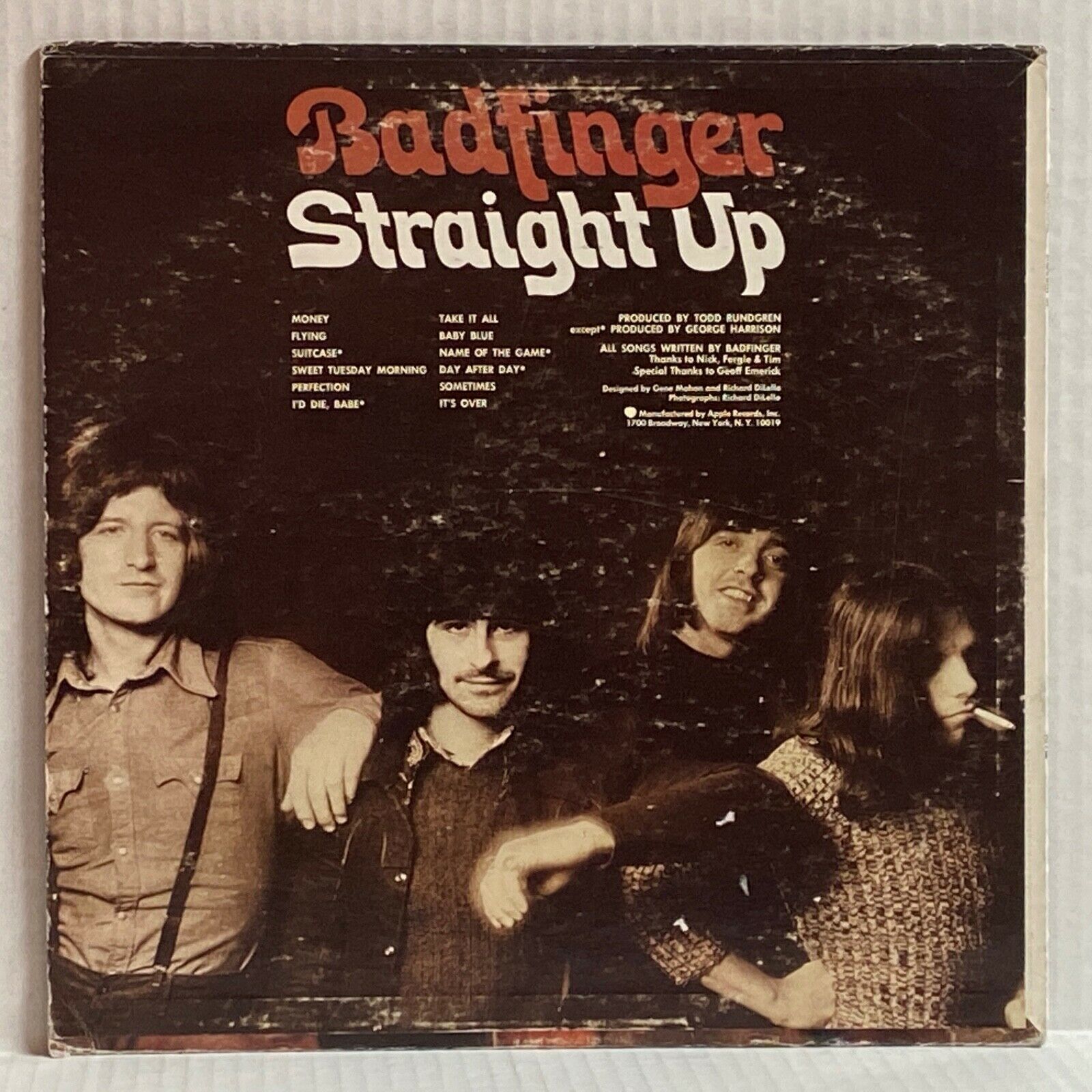 popsike.com - BADFINGER Straight Up 1971 APPLE RECORDS SW-3387 1st