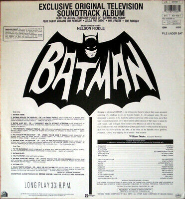 Pic 1 Nelson Riddle - Batman (Exclusive Original Television Soundtrack Album) (LP, ...