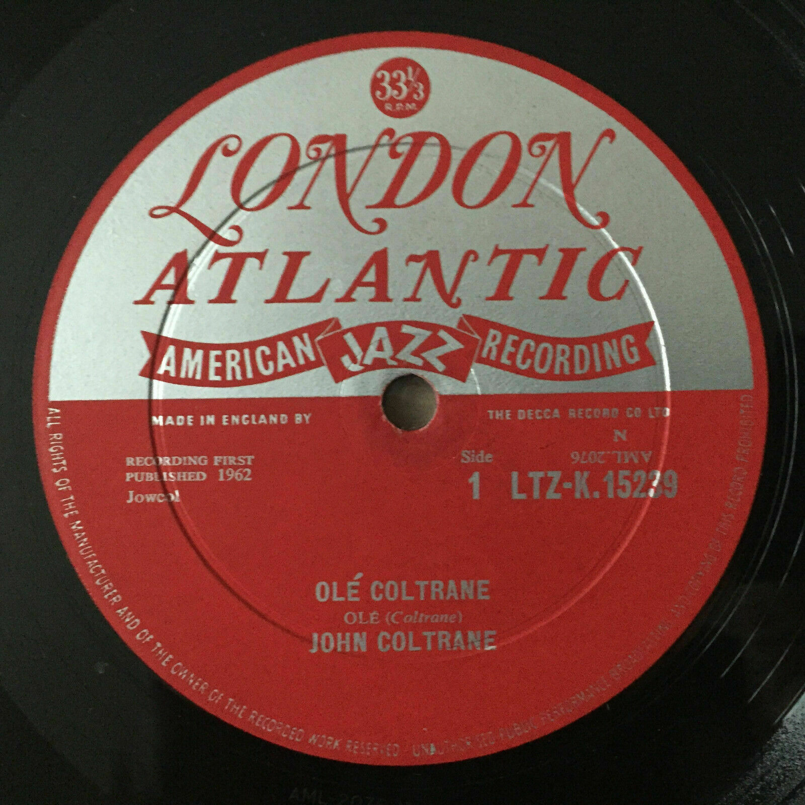 Pic 2 John Coltrane - Olé Coltrane 1962 UK  original Mono vinyl  LP