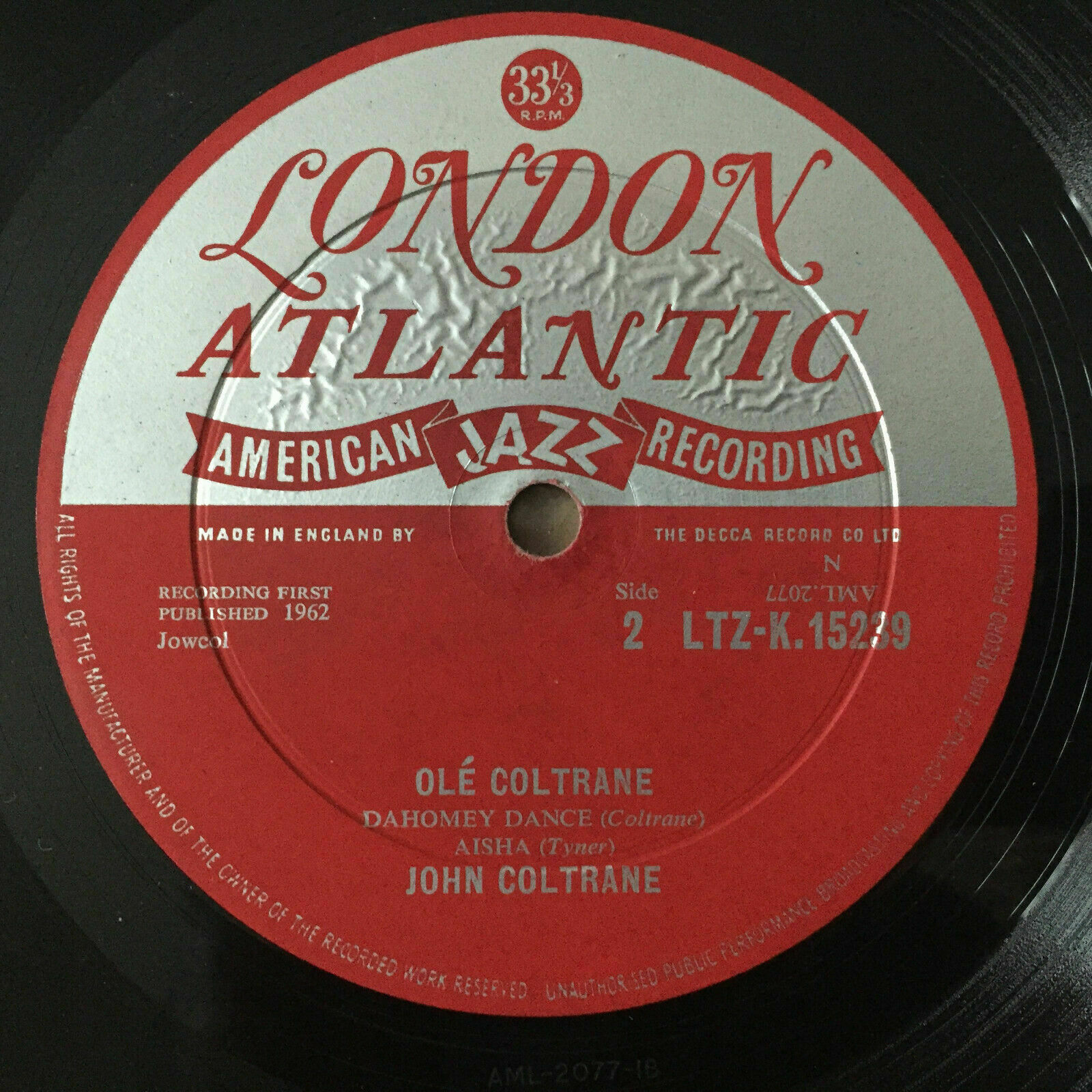 Pic 3 John Coltrane - Olé Coltrane 1962 UK  original Mono vinyl  LP