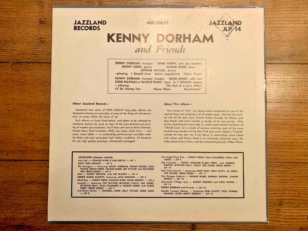 Pic 2 Kenny Dorham - Kenny Dorham & Friends - First press - Jazzland - Excellent