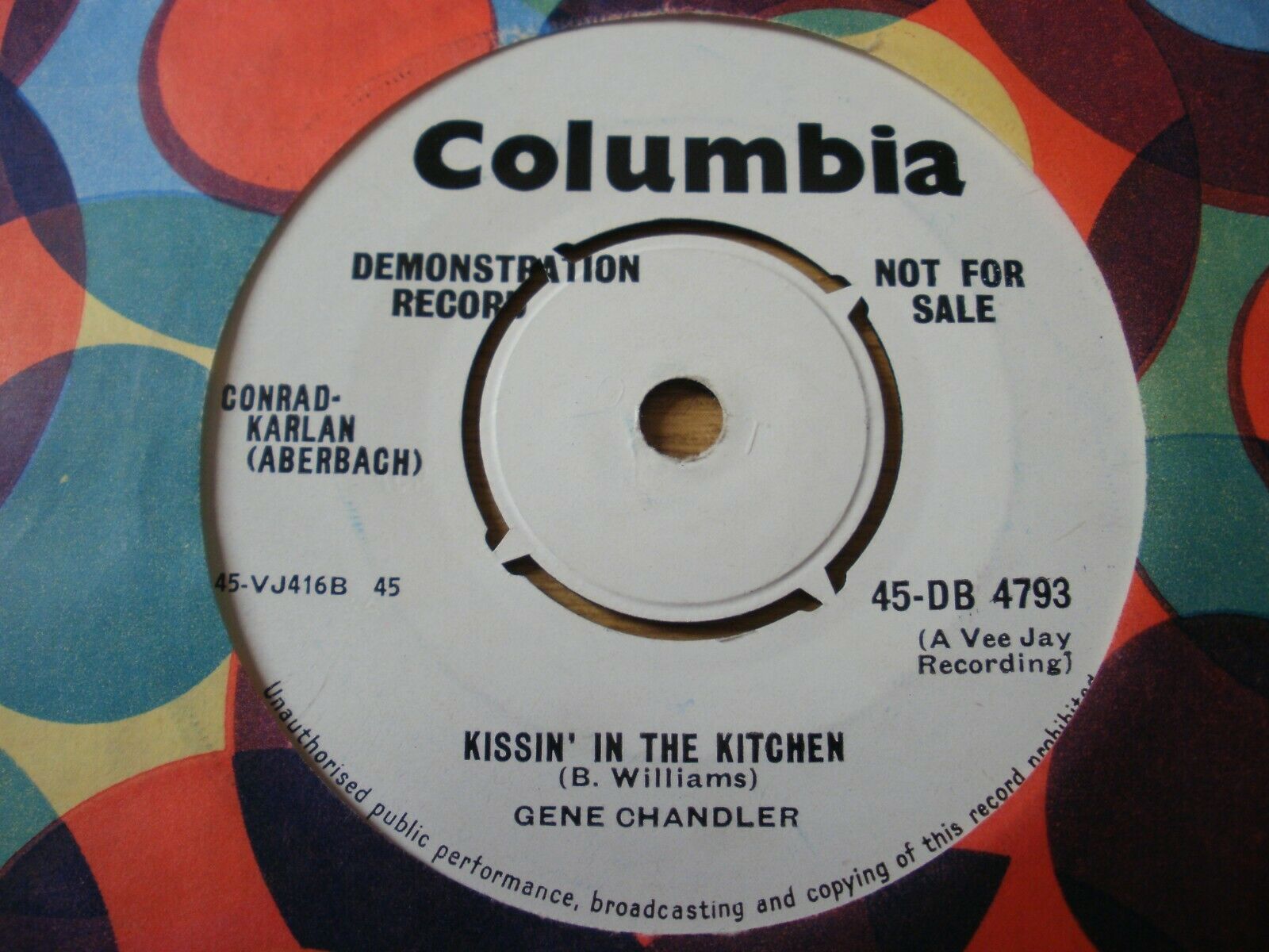 Pic 1 Gene Chandler   "Duke Of Earl"   DEMO  Columbia  DB 4793  M-  Crisp.  Soul  R&B