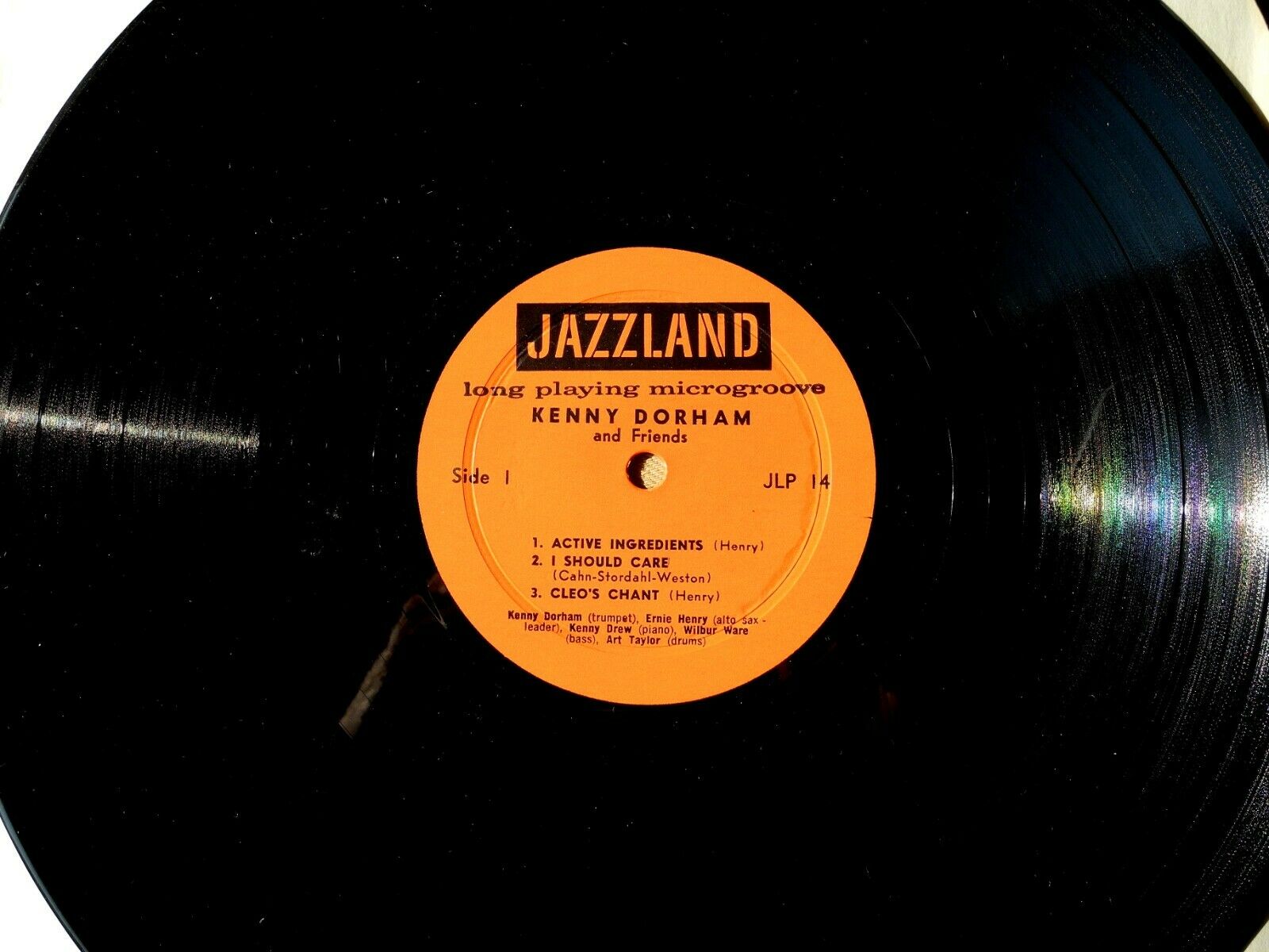 Pic 2 KENNY DORHAM & Friends Jazzland 14 FIRST PRESSING lp Ernie Henry Kenny Drew VG++