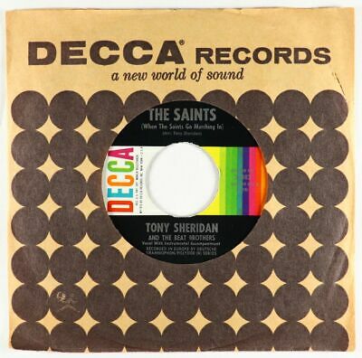 Pic 1 Beatles 45 - Tony Sheridan & The Beat Brothers - My Bonnie - Decca - VG+ rare