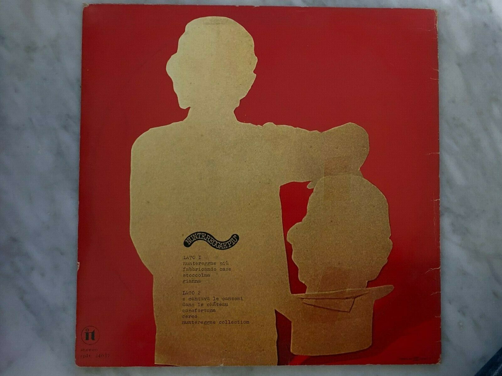  LP RINO GAETANO  NUNTEREGGAE PIU'  EX 1^ STAMPA ITALIA 1978  ZPLT 34037 INNER - auction details