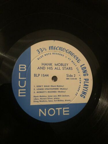 Pic 4 Hank Mobley And His All Stars US Blue Note BLP 1544, 47 W 63rd DG Mono RVG 9M