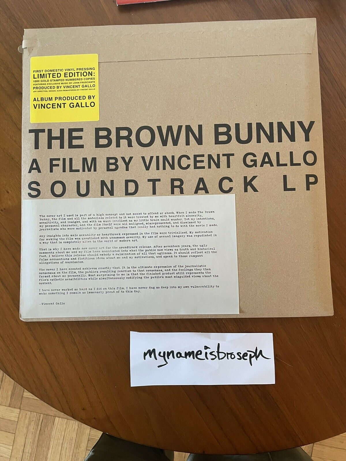 popsike.com - The Brown Bunny Soundtrack OST John Frusciante Vinyl
