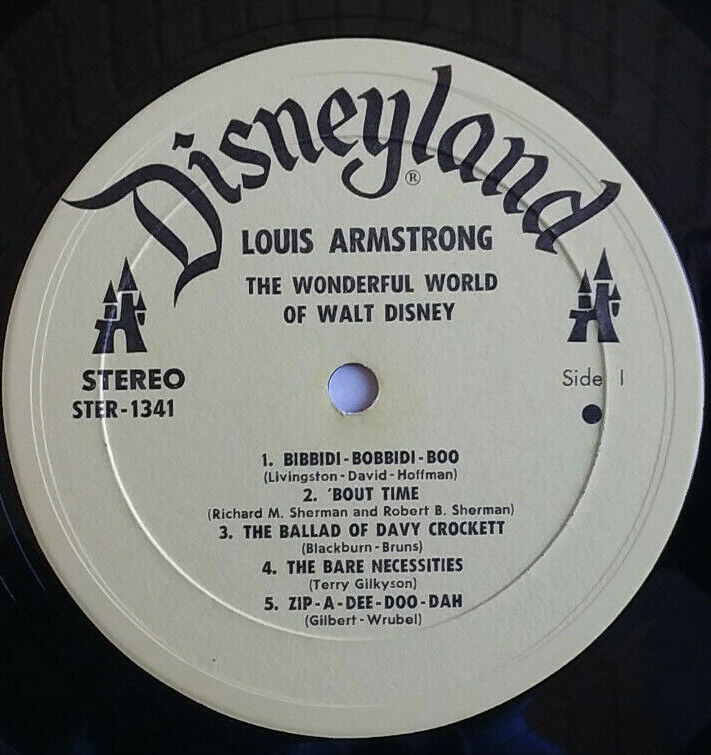 Pic 3 LOUIS ARMSTRONG - The Wonderful World Of Walt Disney - Vinyl LP 1971 STER-1341