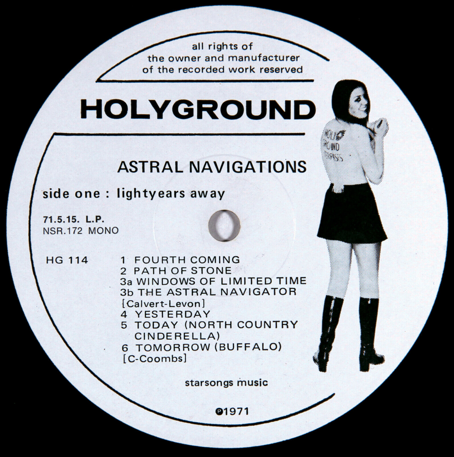 Pic 2 ASTRAL NAVIGATIONS LP on Holyground Rare Original 1971 UK Psych Thundermother M-