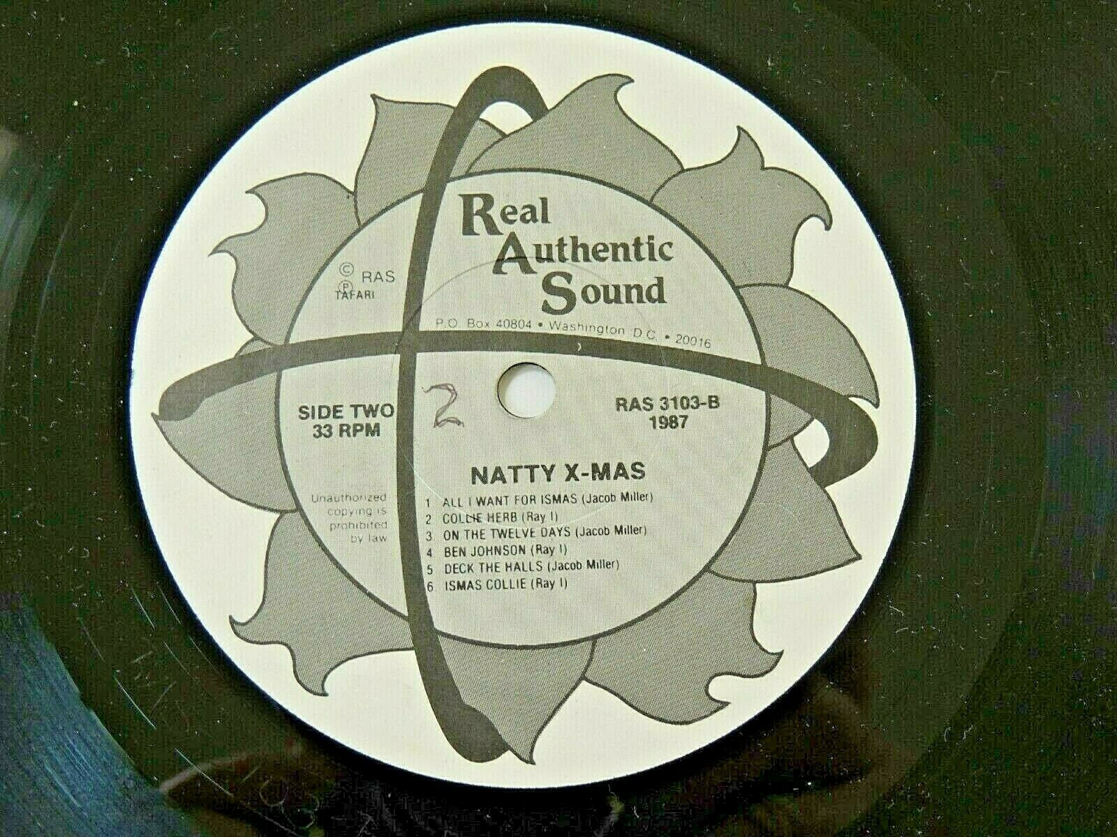 Pic 3 Jacob Miller Ray 1 Natty Christmas LP RAS 3103 Reissue 1987 Reggae