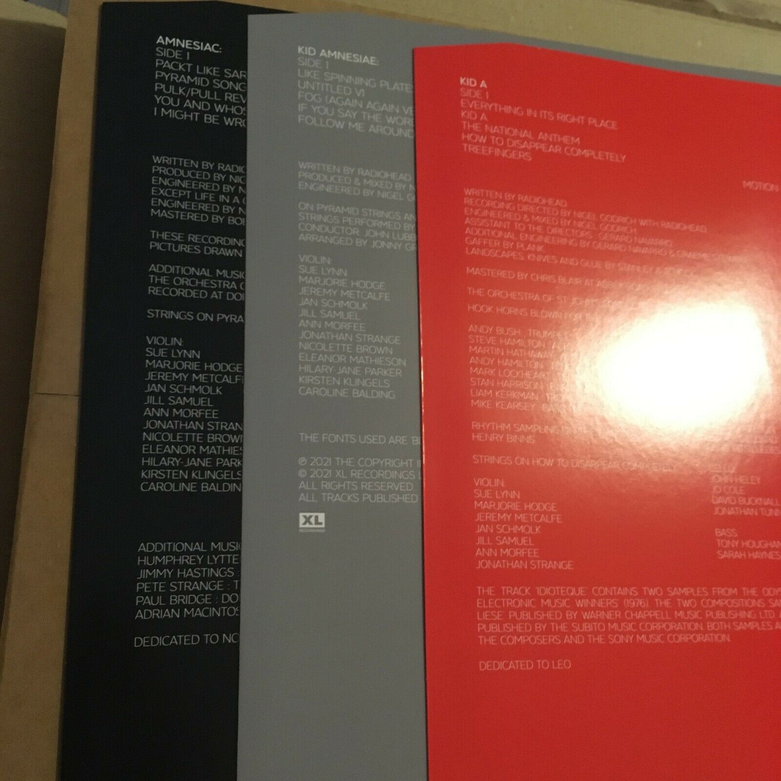 RADIOHEAD Kid A Mnesia (RED 3xLP) COLOR VINYL LIMITED EDITION