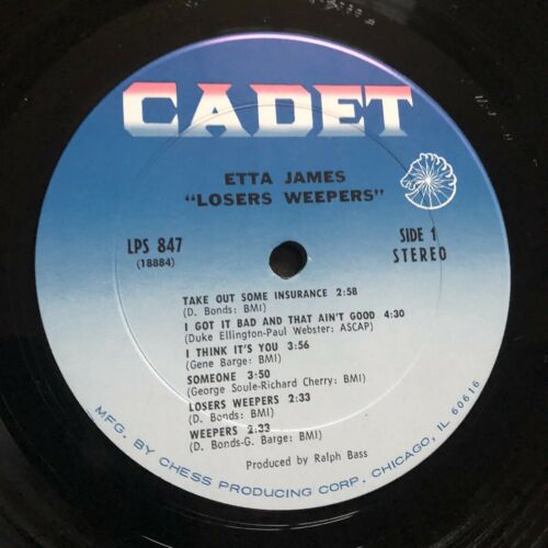Pic 4 Etta James Losers Weepers Original 1970 USA Vinyl Record Album LP Chess Cadet