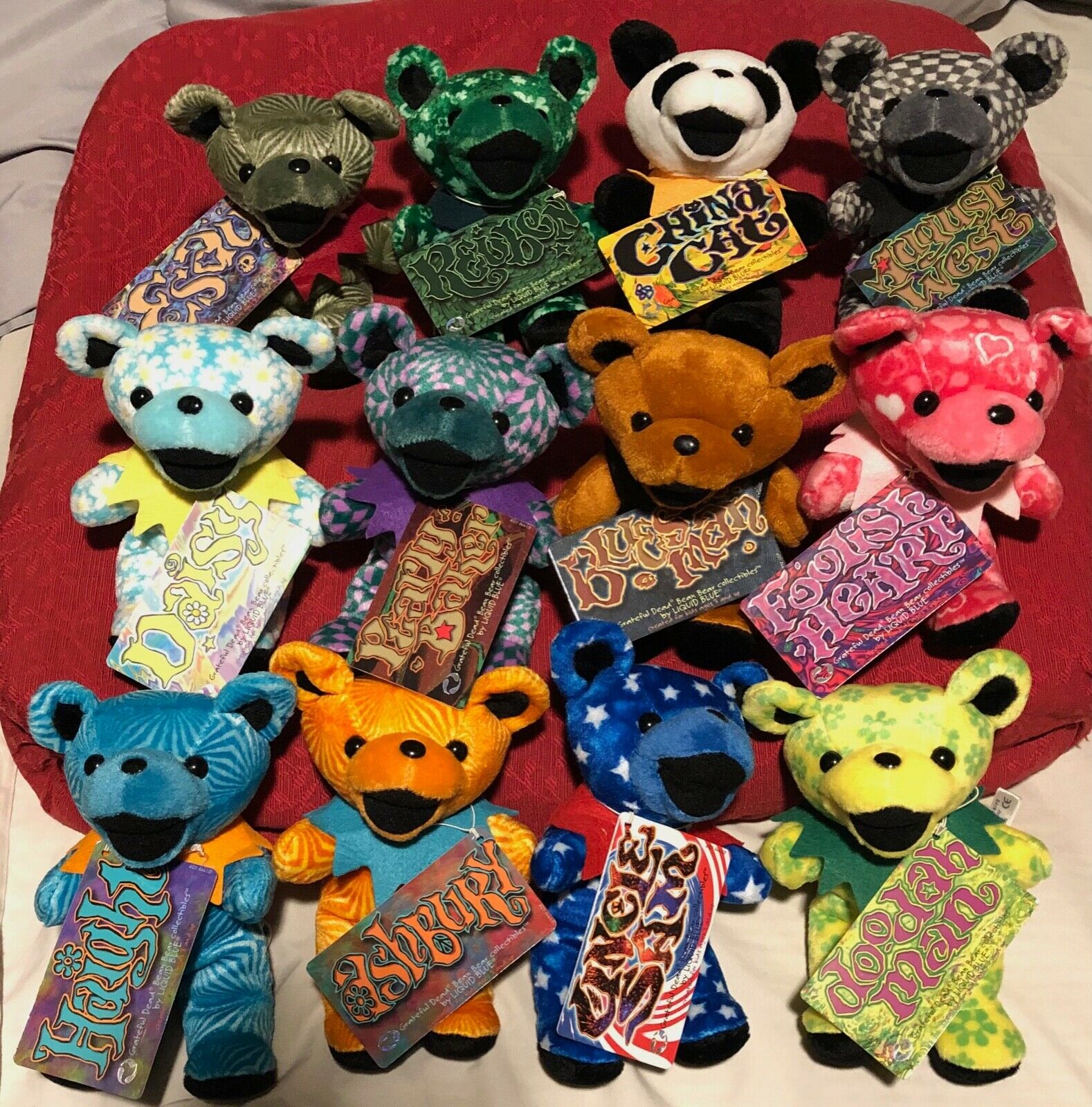 popsike.com - Grateful Dead Bear Plush Box of 12 Vintage Bean